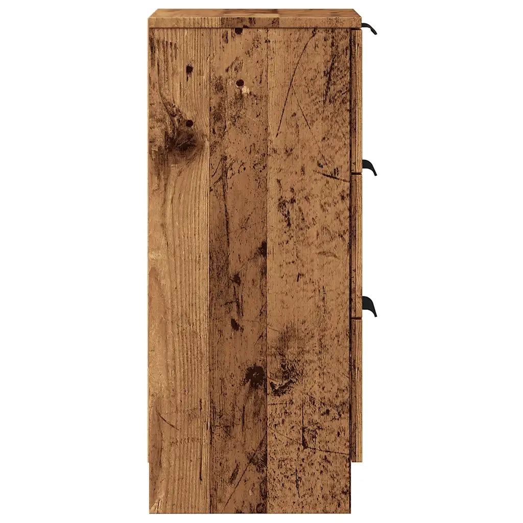 Credenze 2 pz Legno Antico 30x30x70 cm in Legno Multistrato 856956