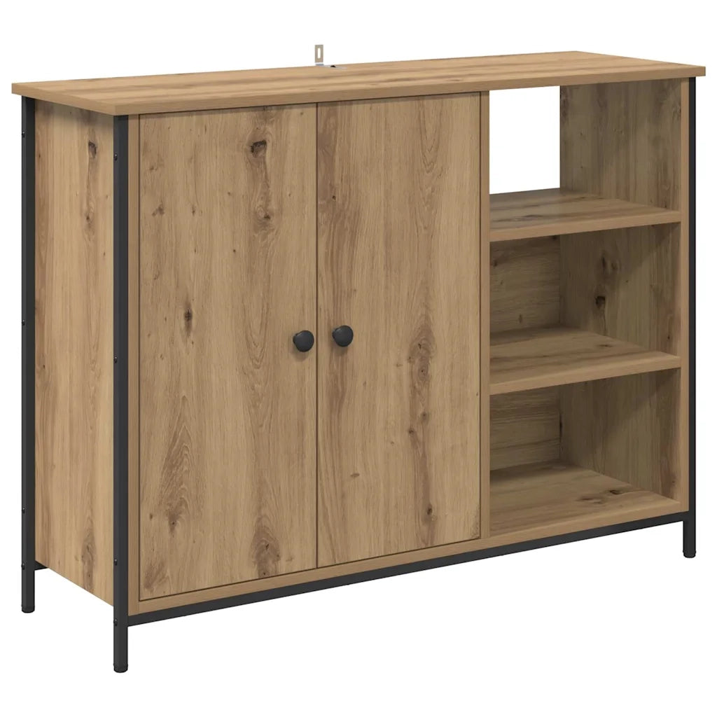 Credenza-Buffet-Armadio da cucina Rovere artigianale 100 x 33 x 75 cm Legno multistrato