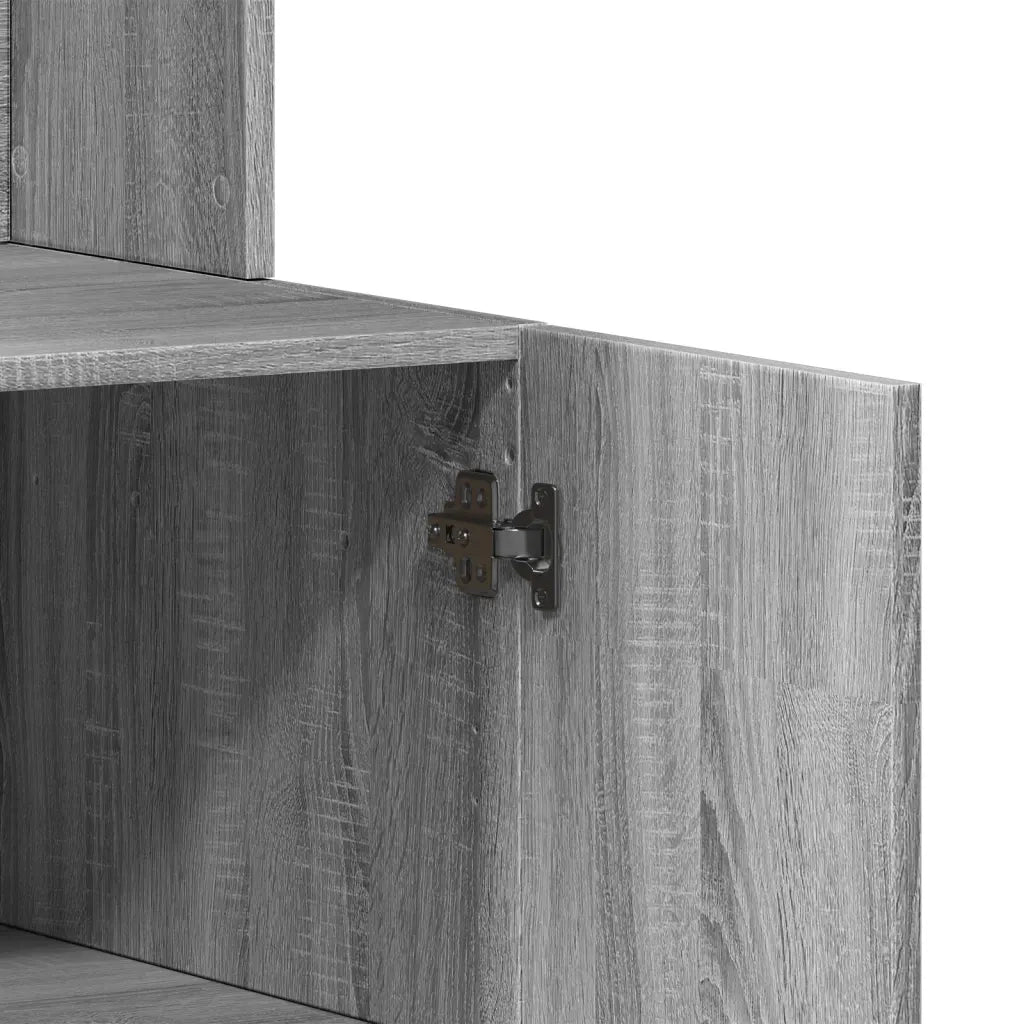 Pensile da cucina | Mobile da Cucina Grigio Sonoma 95x50x180cm in Legno Multistrato