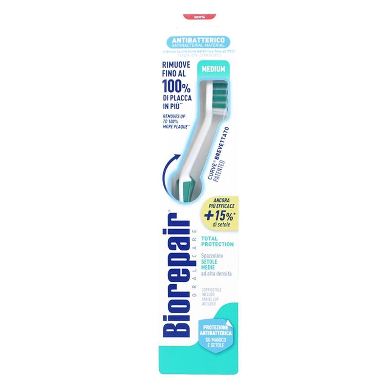 BIOREPAIR SPAZZOLINO ANTIBATTERICO MEDIUM TOTAL PROTECTION