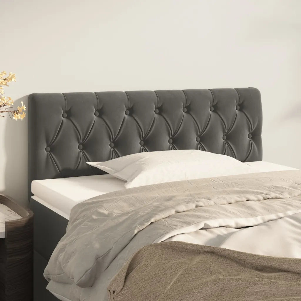 Testiera | Testata Grigio Scuro 90x7x78/88 cm in Velluto