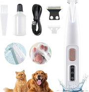 Trimmer per unghie di cane, carico via USB, con LED