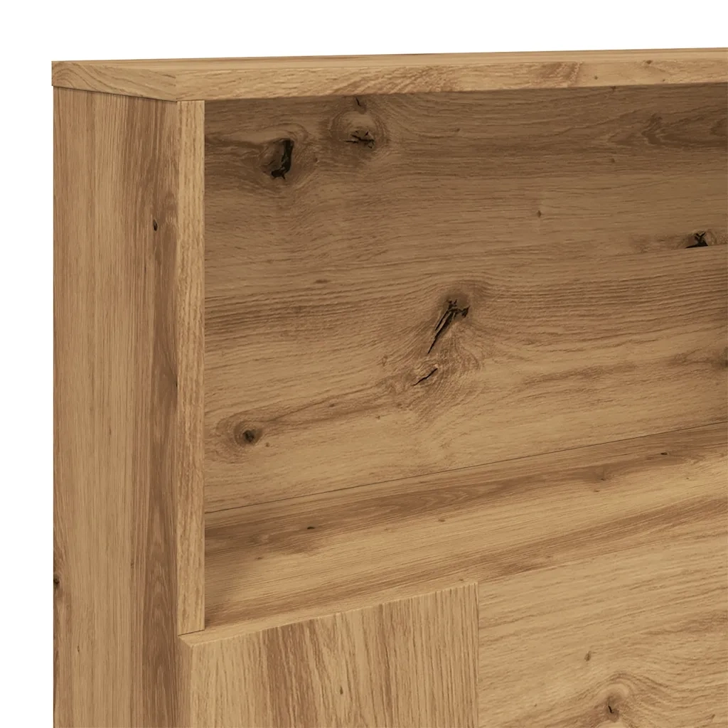 Mobiletto con testiera in rovere artigianale 180x19x103,5 cm in legno ingegnerizzato 856873