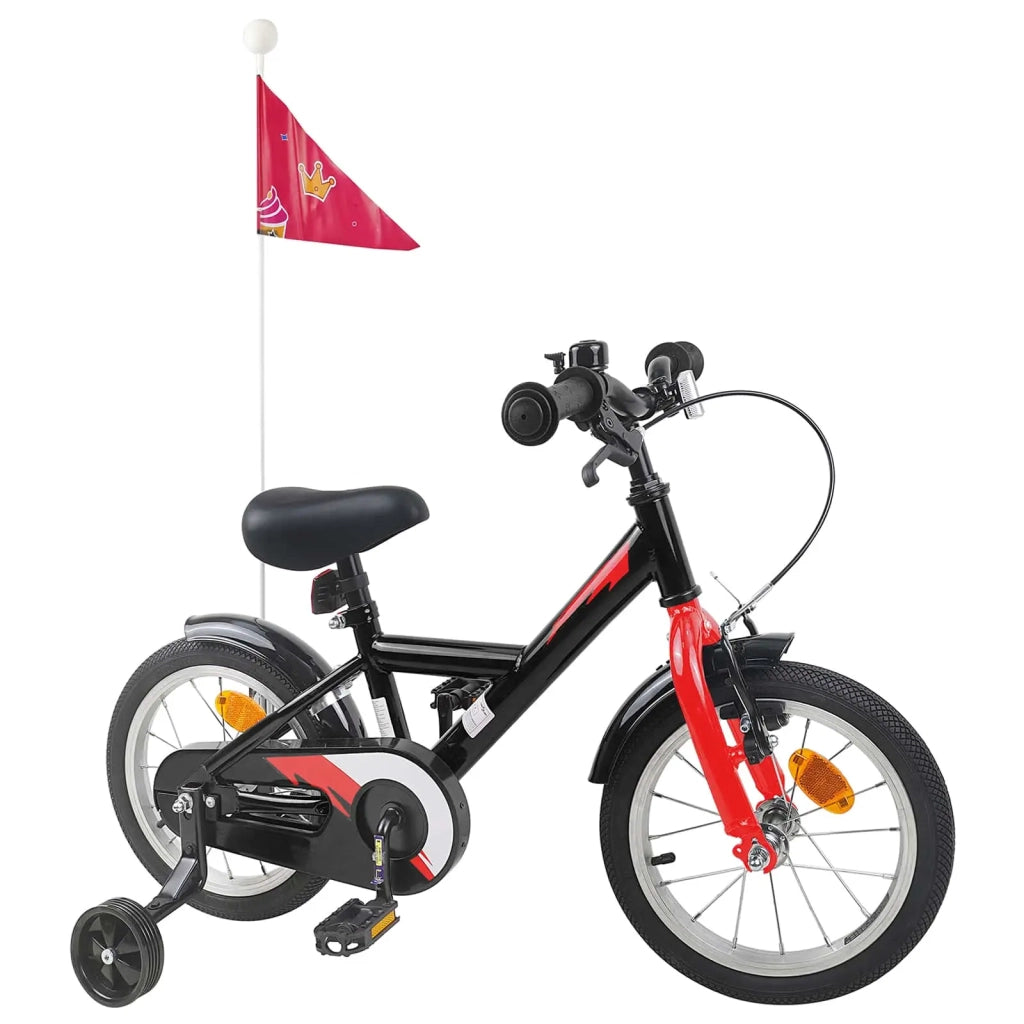 Bicicletta per Bambini 16 Pollici per bambini di 4-6 anni Nero 42009634