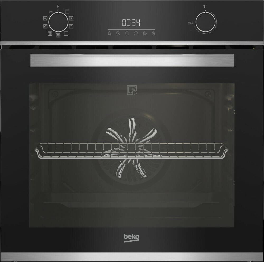 Beko bbie13301xmp forno elettrico ventilato forno beyond multifunzione pirolitico, b300, 9 funzioni