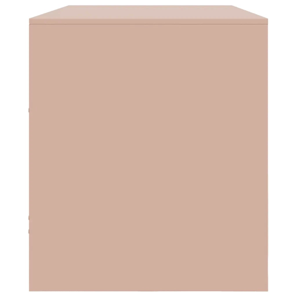Mobile Porta TV-Mobile per TV-Credenza TV Rosa 99x39x44 cm in Acciaio 563957