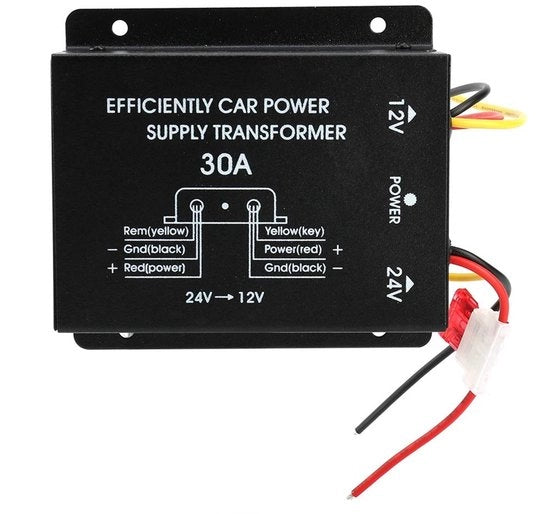 Adattatore di Tensione 24V a 12V per Auto - 30A