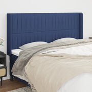 Testiera ad Orecchio Blu 203x16x118/128 cm in Tessuto 3119846