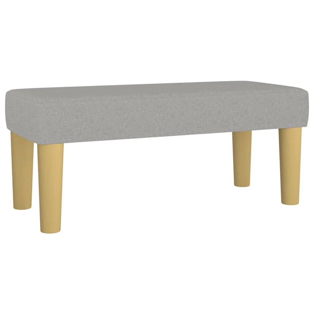 Giroletto a Molle con Materasso Grigio Chiaro 120x200cm Tessuto 3137141