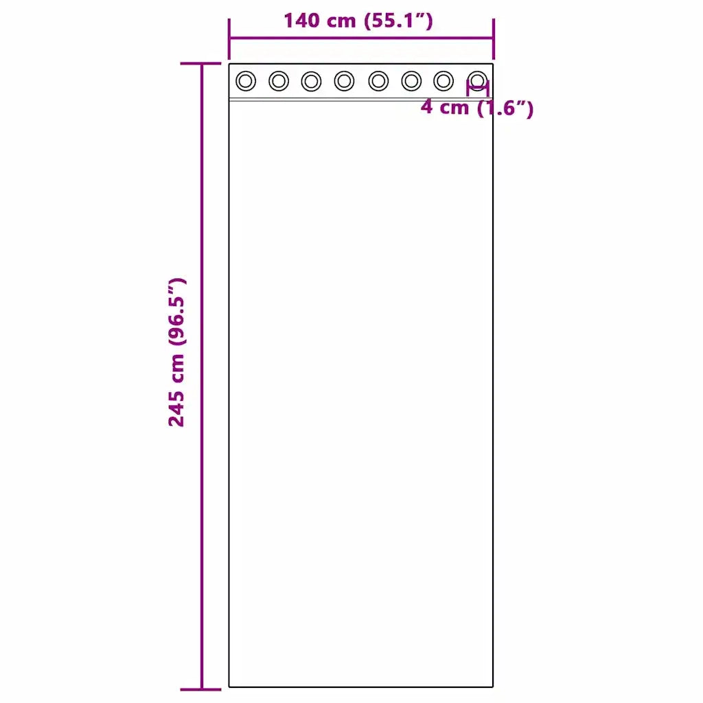 Tende oscuranti 2 pcs Rosa scuro 140 x 245 cm Velluto 4107241