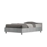 Letto 1 Piazza e Mezzo 120x200 cm Senza Rete Nuamo Grigio