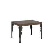 Tavolo allungabile 70x110/194 cm Paxor Noce telaio Antracite
