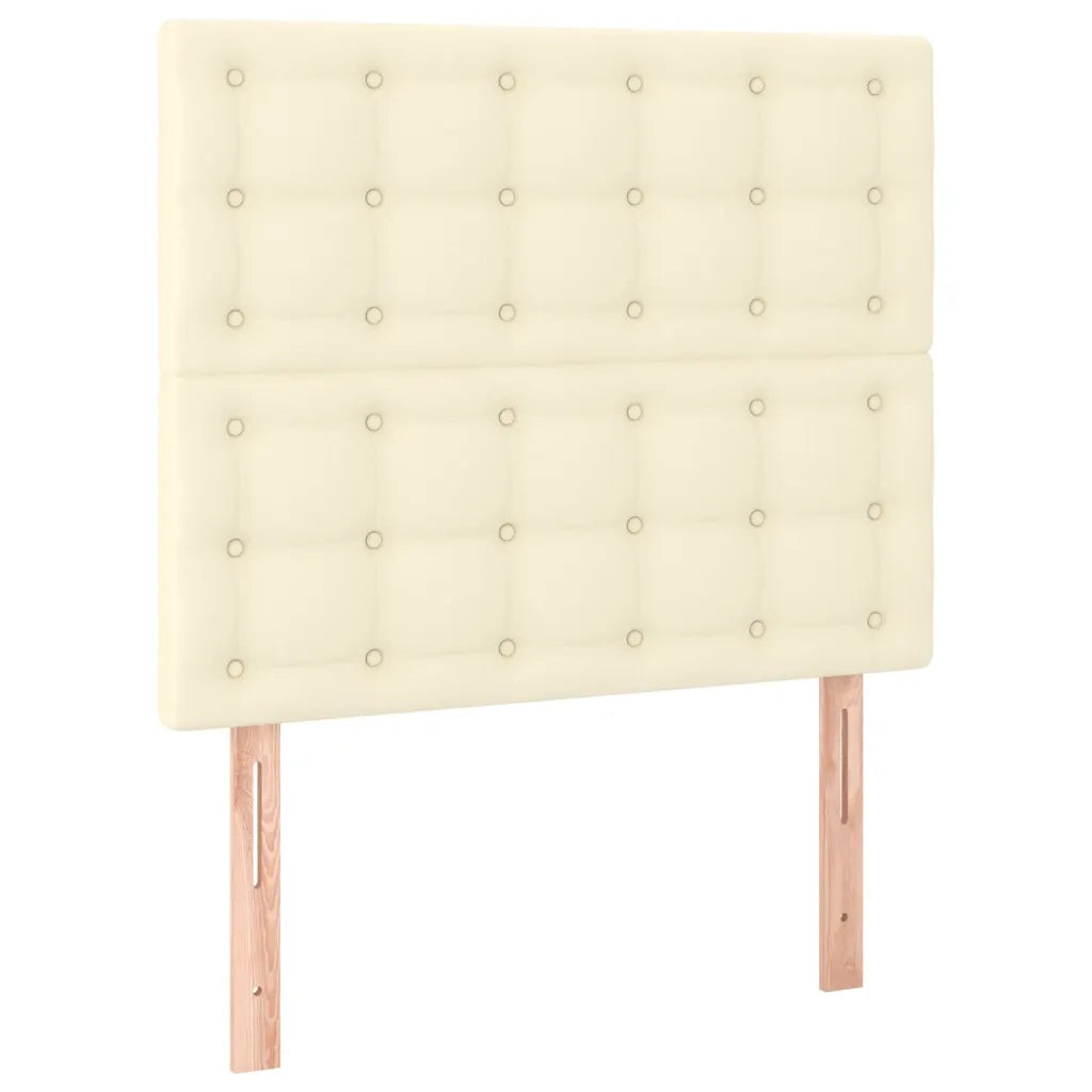 Testiera | Testata Crema 100x5x118/128 cm Similpelle