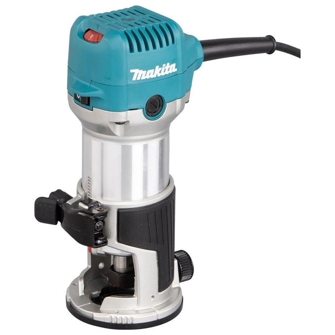 Makita RT0702CX2J Fresatrice Multifunzione 710 W 10000 34000 rpm Velocita' Variabile Avvio Progressivo colore Nero
