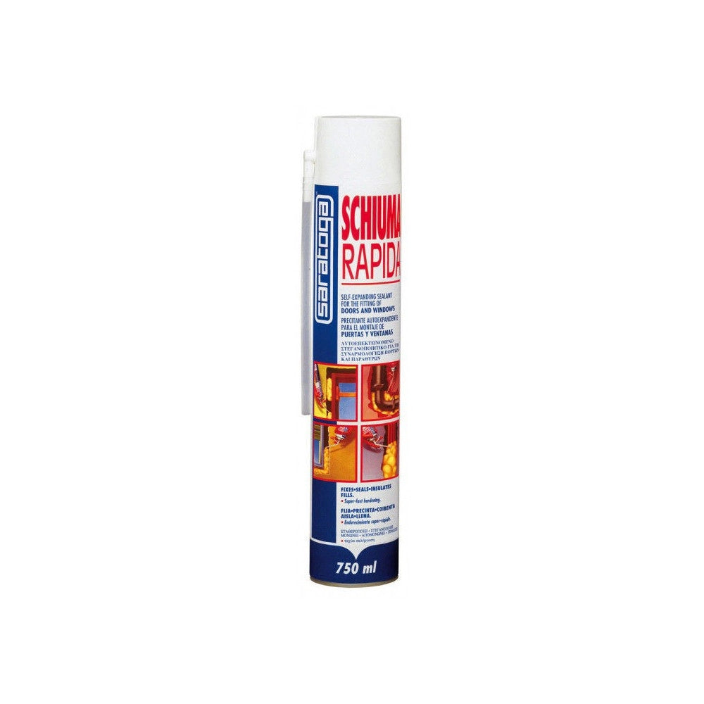 Saratoga schiuma rapida 750ml schiuma poliuretanica espansa uso manuale