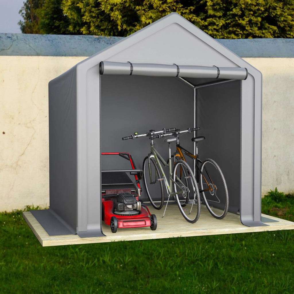 Casetta da giardino 190x170x200cm, garage per biciclette, capanno per attrezzi, tenda da garage, casetta da giardino, tenda deposito, capanno per bici