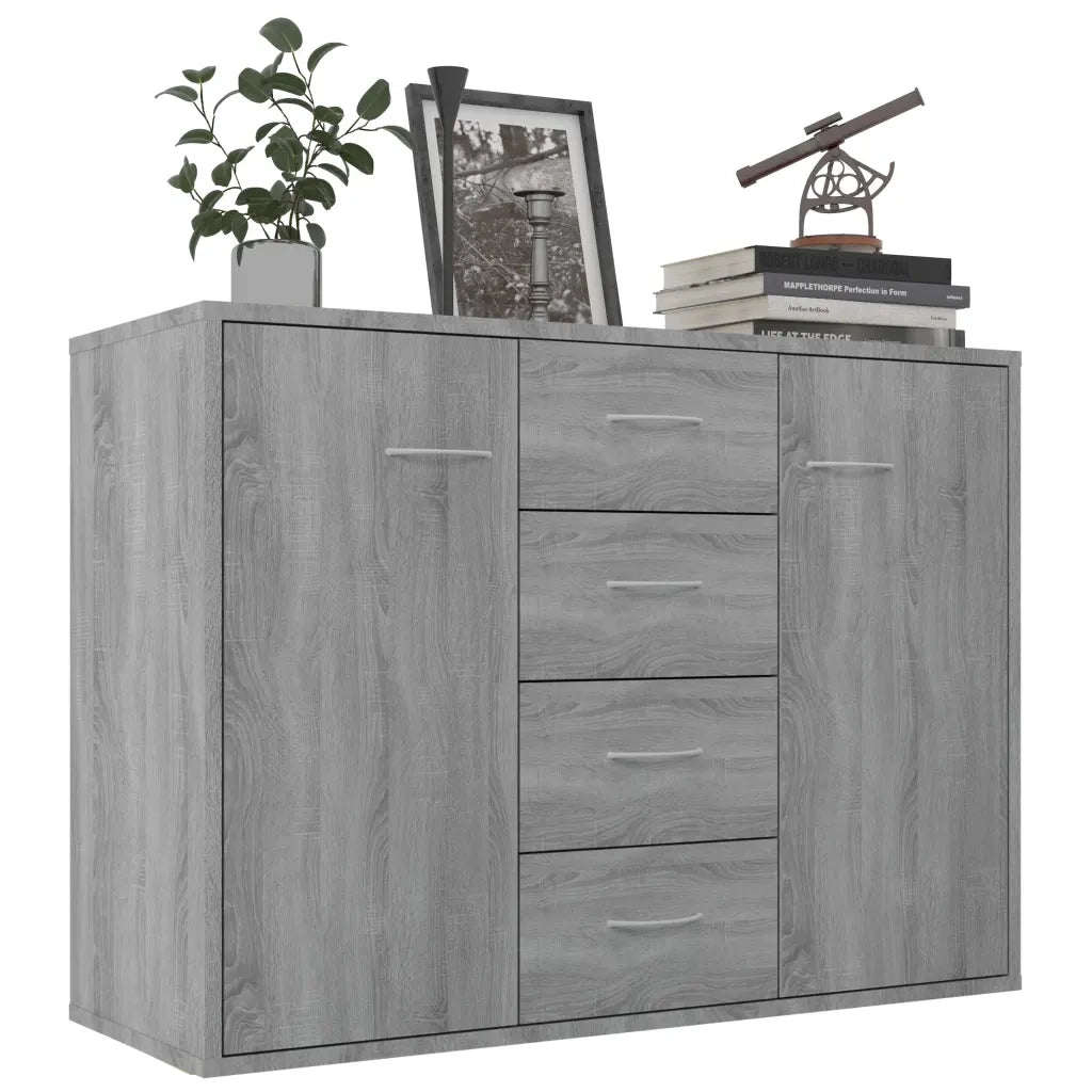 Credenza | Madia | Buffet da pranzo | Armadio da pranzo Grigio Sonoma 88x30x65 cm in Legno Multistrato