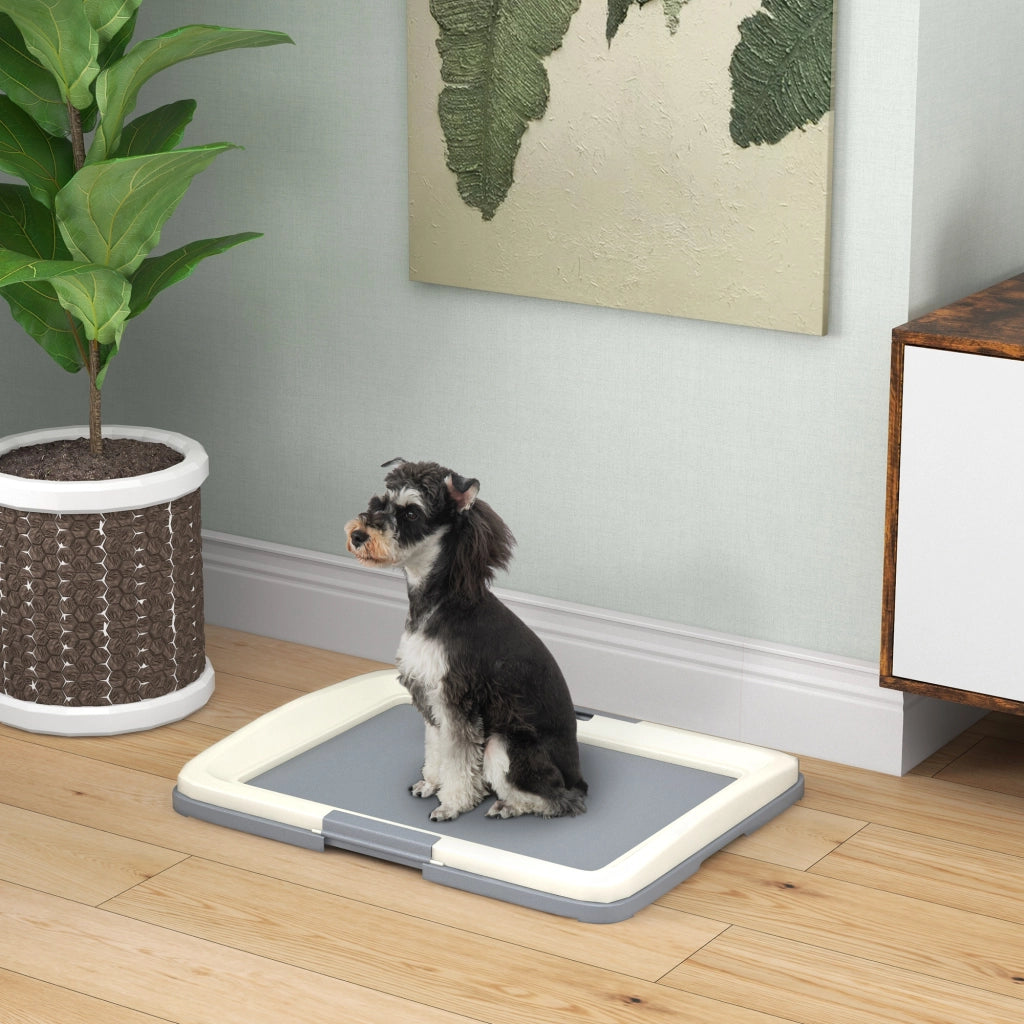 Bandeja Igienica per Cani con Griglia ¨C Zephmum ¨C Grigio 63x48.5x6 cm