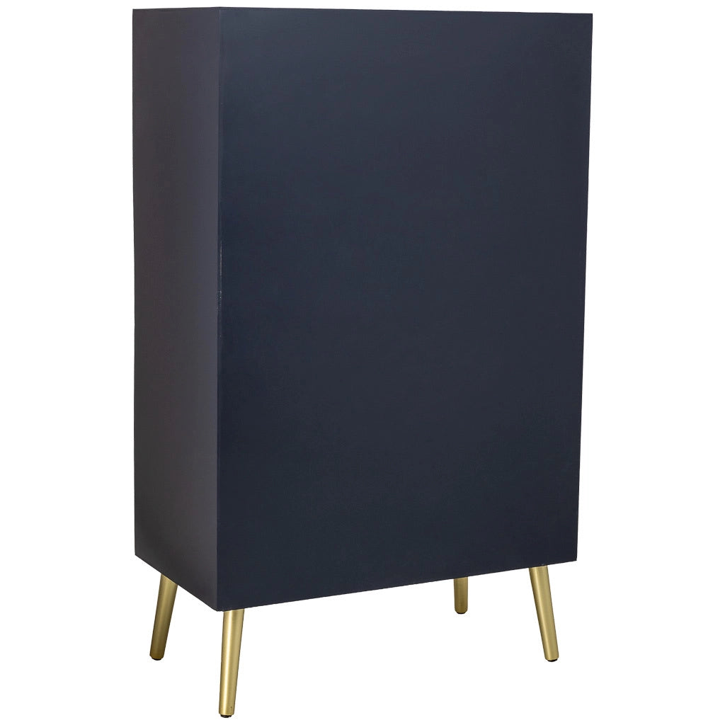 Armadio in legno nero 76x42x125h cm