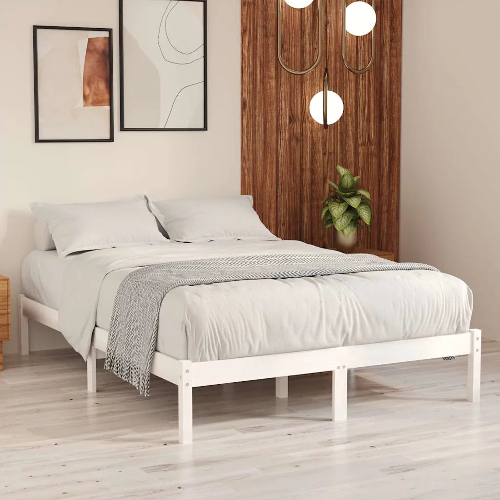 Giroletto Bianco in Legno Massello di Pino 140x200 cm 810018