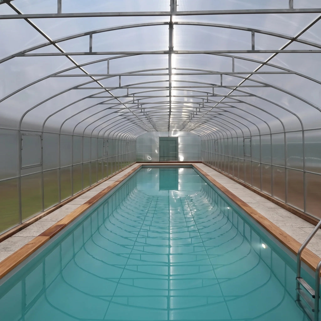 Copertura per Piscina Garten Dream TRITON 5.5x10 m con Policarbonato 4 mm