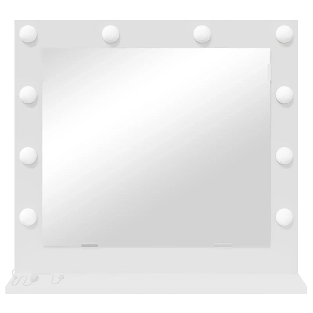 Specchio da Vanit¨¤ Rettangolare Bianco 60 x 55 x 18 cm