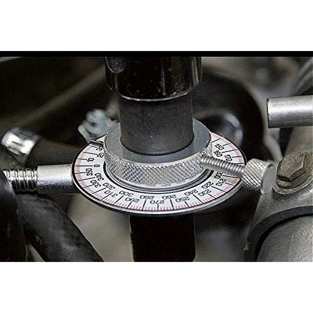 Trade Shop - Strumento Di Misurazione Angolare Clip 1/2 Calibro Con Tubo Flessibile Magnetico -