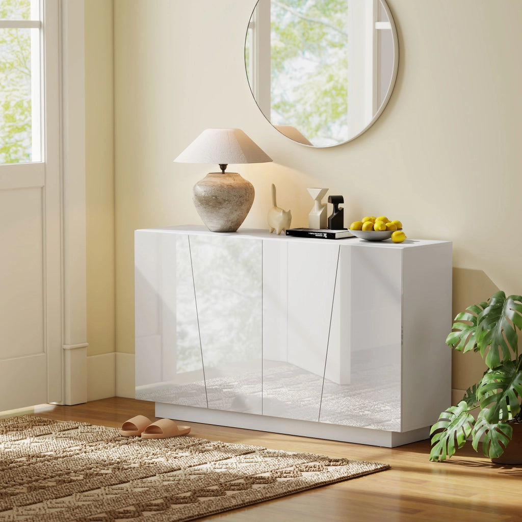 Mobile Salvaspazio 5 Ripiani ¨C Xylo ¨C Bianco Truciolato 150x40x88 cm