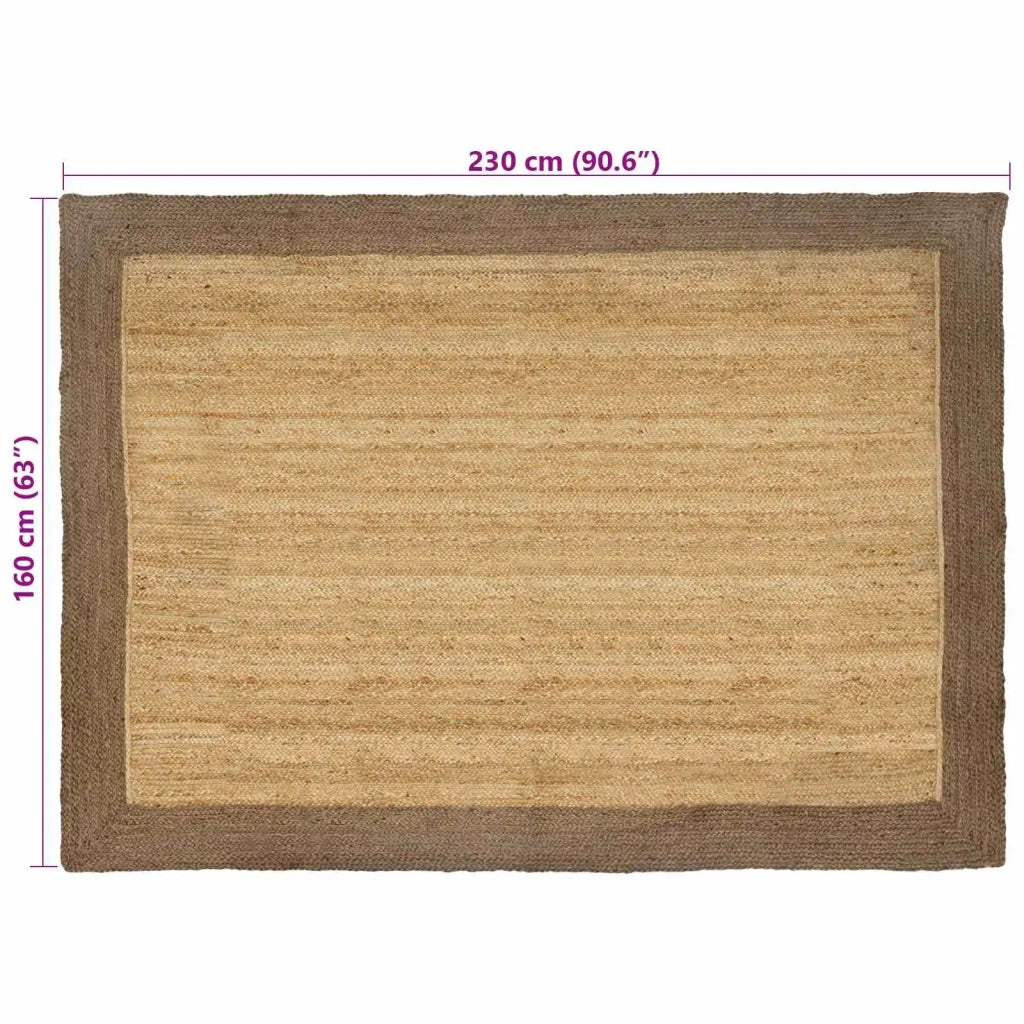 Tappeti per area Naturale e Grigio 160 x 230 cm Juta 42010673
