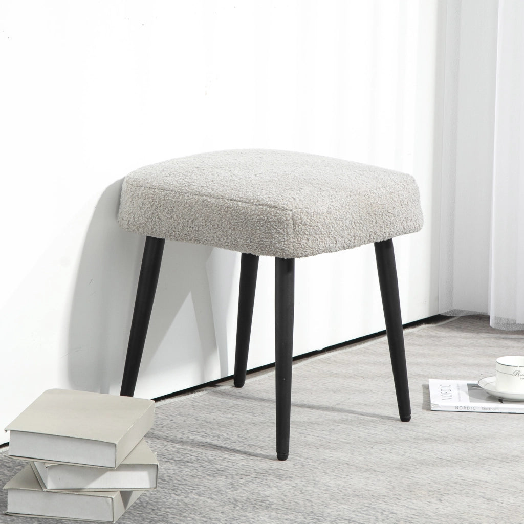 Pouf ¨C Minimal ¨C Grigio Chiaro 42x42x44 cm