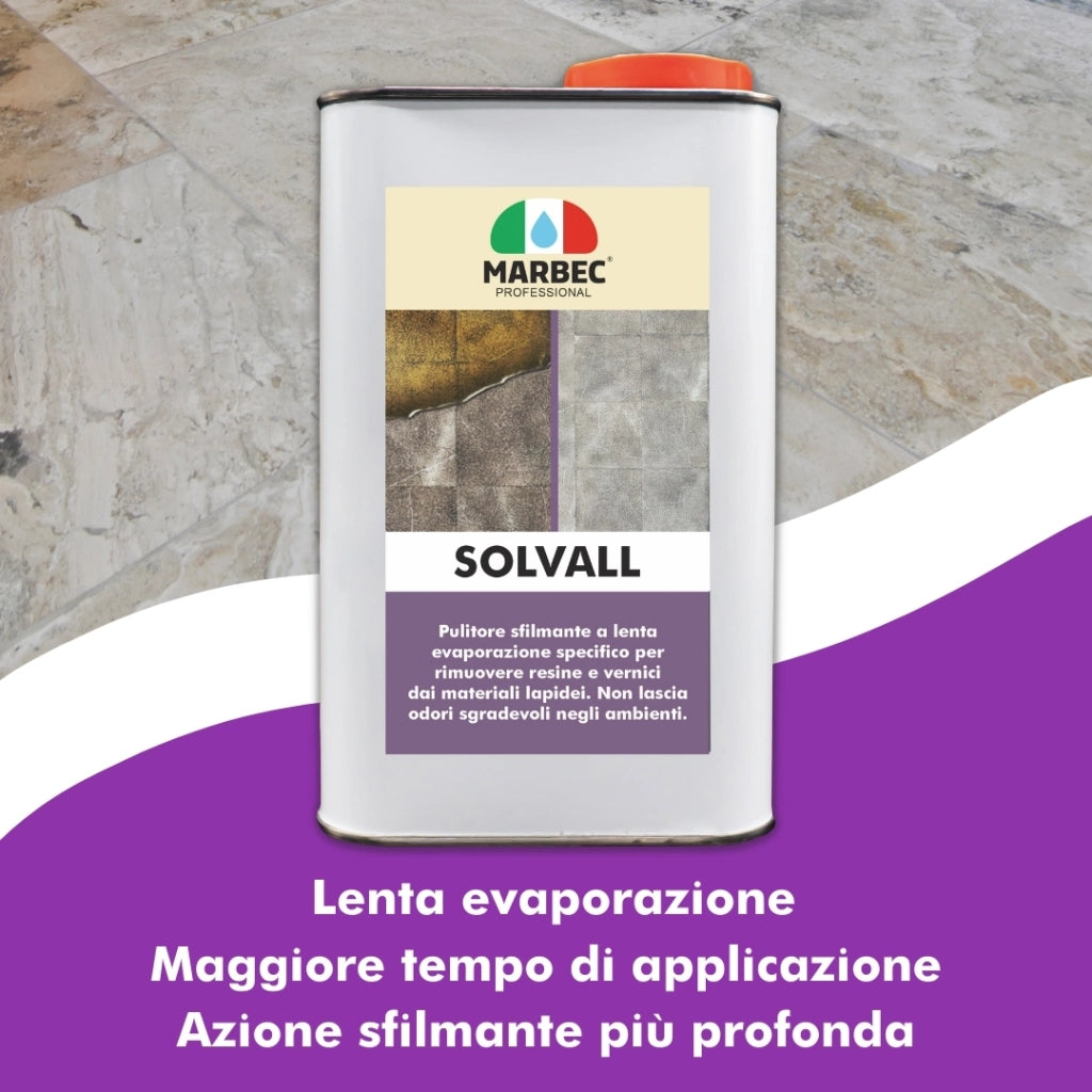 Pulitore sfilmante per materiali lapidei SOLVALL   5LTx4Pz