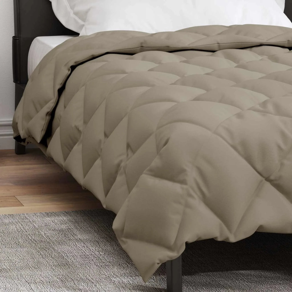 Piumone | Duvet Invernale Grigio chiaro 155 x 220 cm Microfibra