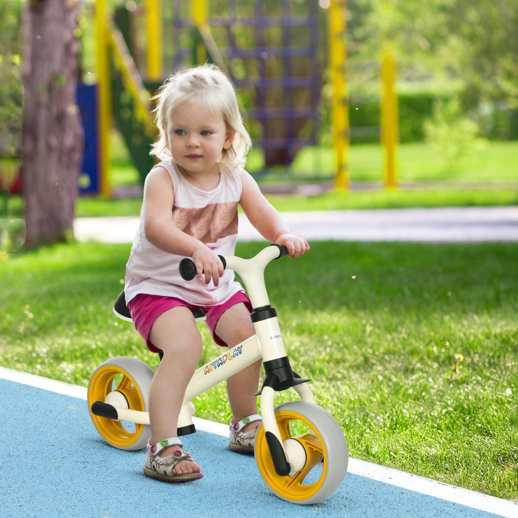 Bicicletta di Equilibrio Bambini ¨C zephmum ¨C Bianco e Arancio 66.5x34x47 cm