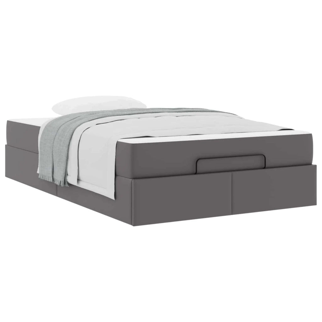 Struttura letto con materasso Altro 2 pcs Grigio PVC 3399423