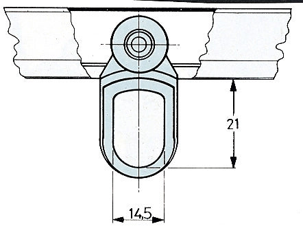 OMGE  903 CARRELLO NYLON A 2 RUOTE D 15 NYL P 8 KG- OMGE- 50,0 pz