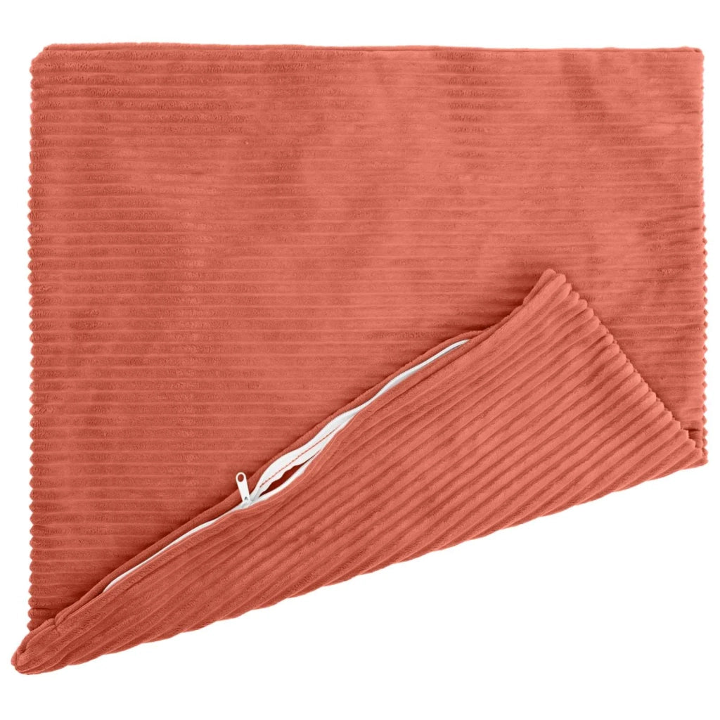 Federa 6 pcs HEERLEN Rosso Arancio 70 x 70 cm corduroy 913266