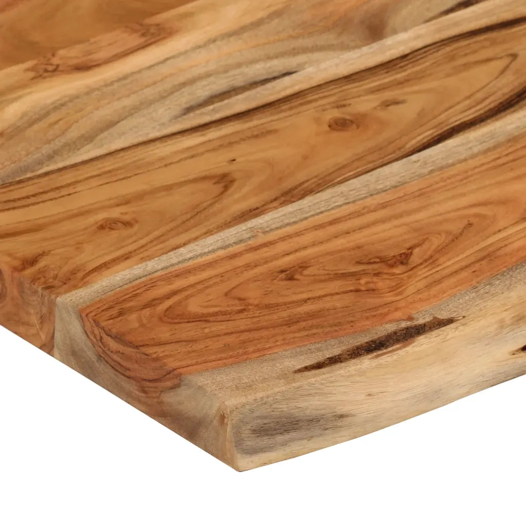Mensola a Muro 70x40x2,5cm Rettangolare Legno Acacia Bordi Vivi 370249
