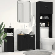 Mobile Lavabo Bagno Rovere Nero 60x30x60cm in Legno Multistrato 862013