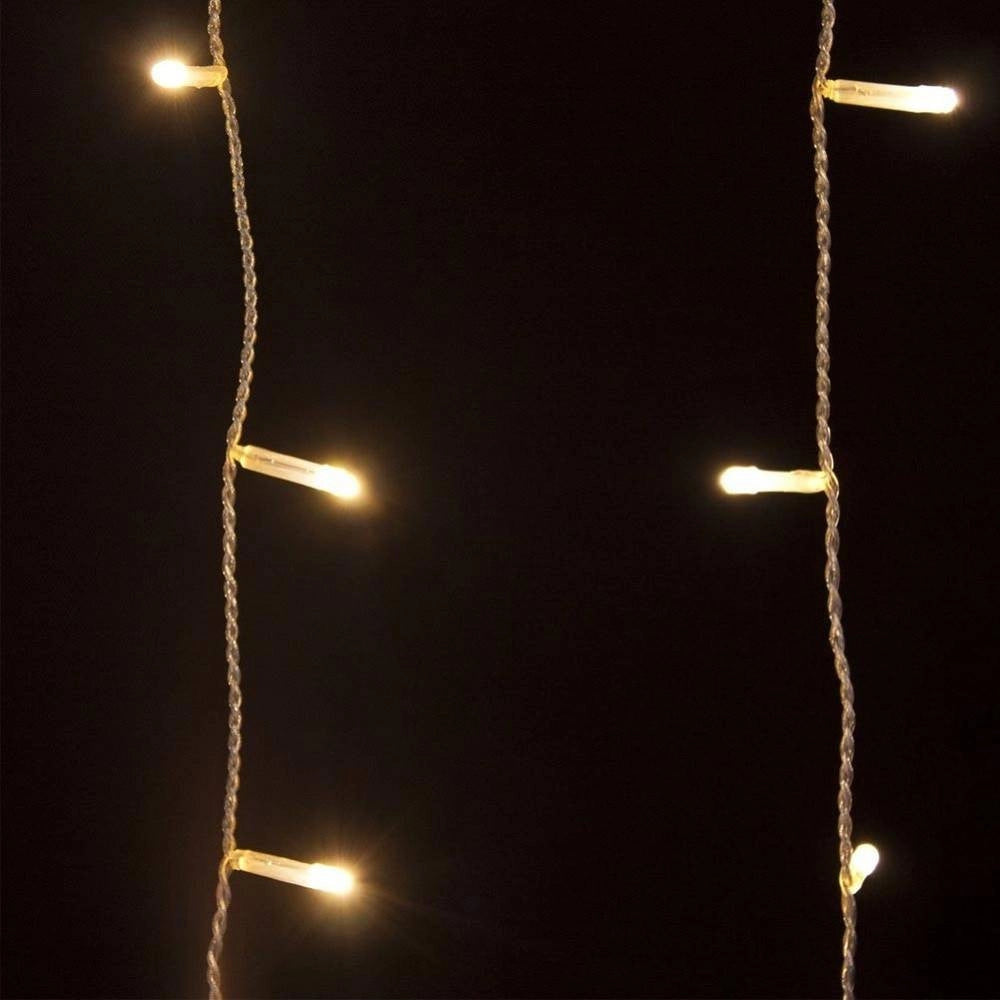 Trade Shop - Tenda Luminosa Natalizia 180 Led Luce Bianco Caldo 3 Metri Per Esterno -