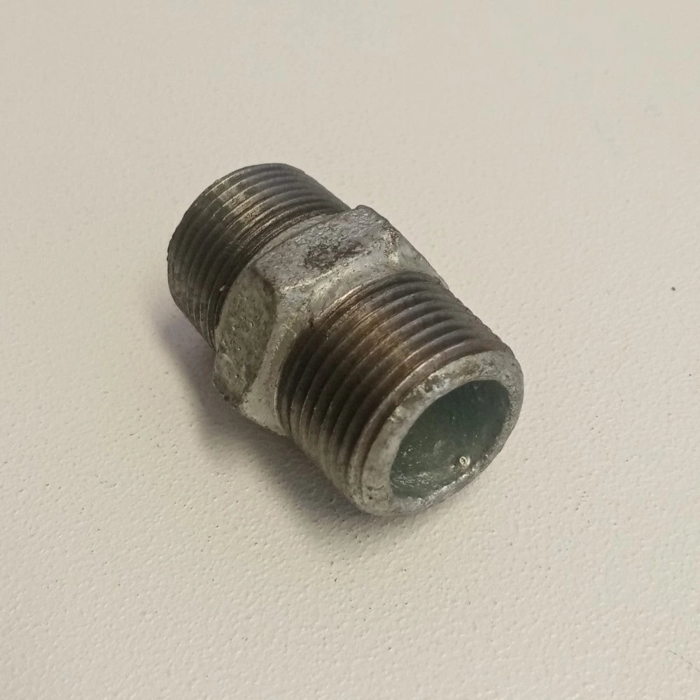 Raccordo mm 1''+1/4 niples nipplo doppia vite di ghisa zincata malleabile