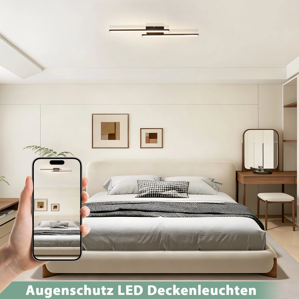 ZMH Lampada da Soffitto LED 12W 4000K Neutrale Moderna 61 5cm per Corridoio Soggiorno Sala da Pranzo