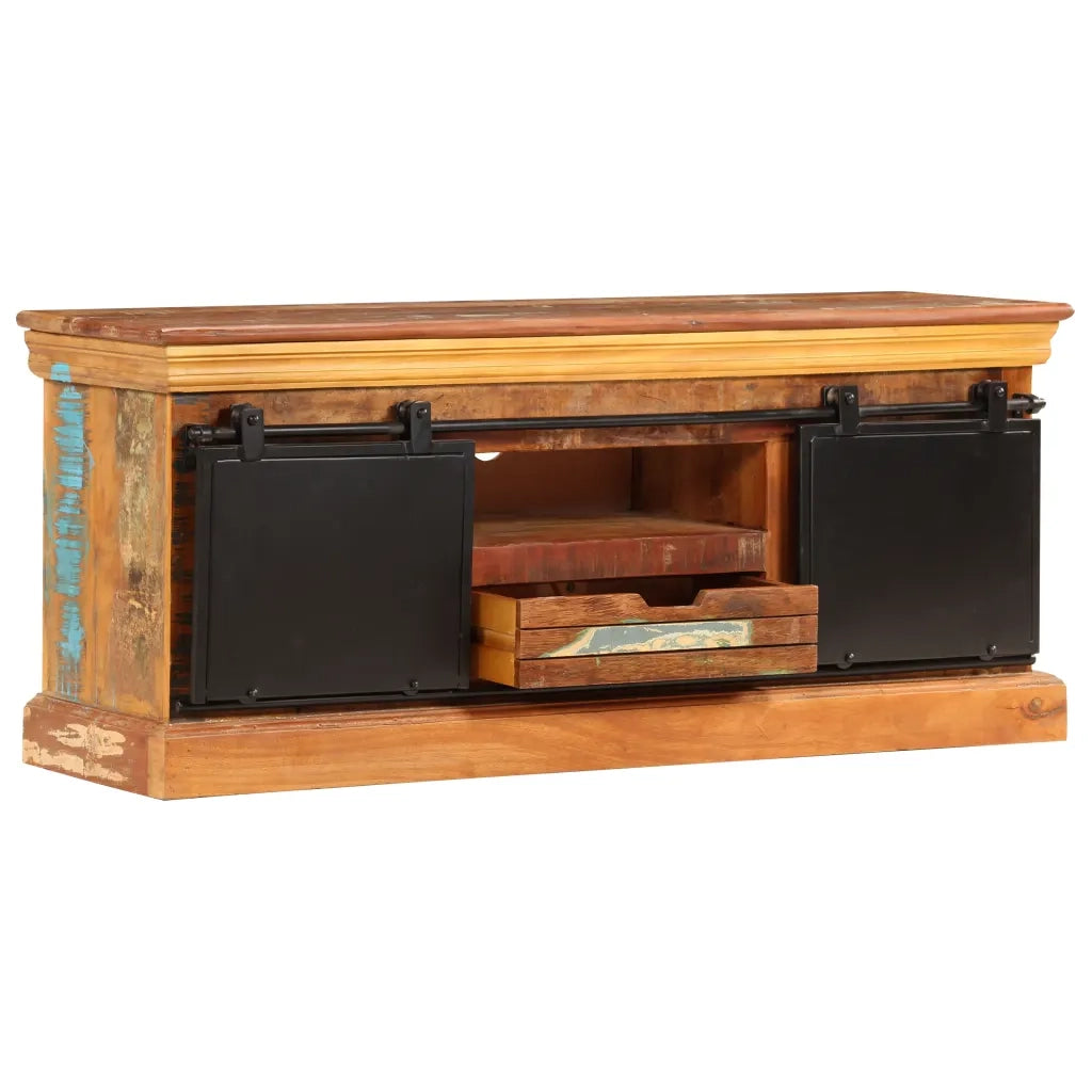 Mobile TV | Armadietto TV | Mobile Porta TV 110x30x45 cm in Legno Massello di Recupero