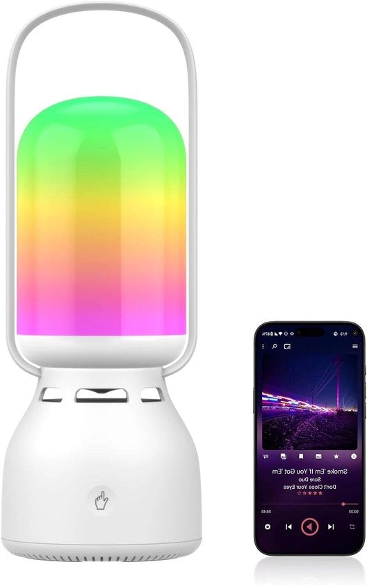 Lanterna con altoparlante 11 modi luce RGB ricaricabile - illuminazione per campeggio con funzione BT e TWS IP45 impermeabile per emergenze elettriche per campeggio e pesca