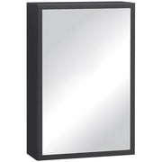 Armadio con specchio ¨C zephmum ¨C nero, 40x15x60 cm