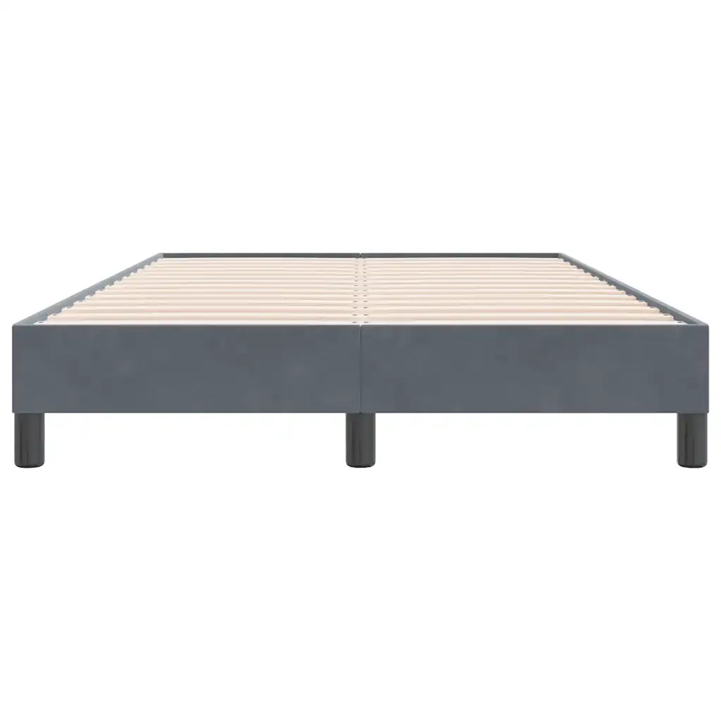 Giroletto senza Materasso Grigio Scuro 120x220 cm Velluto 4101398