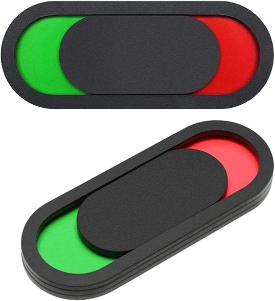 Bordiere di sicurezza 2 pezzi - Acrilico - 10 x 4 cm - Non bloccante - Libero/Occupato - Rosso/Verde - Portiere di casa