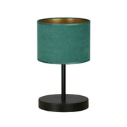 Lampada da comodino Emibig Hilde nero/verde E27 34cm