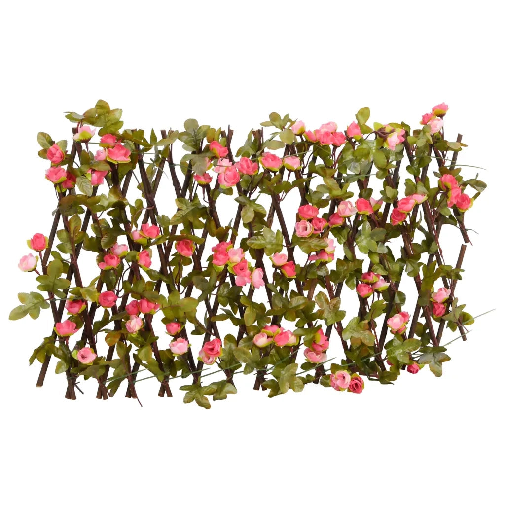 Traliccio Edera Artificiale Espandibile 5 pz Rosa Scuro 180x20cm CFW6477117