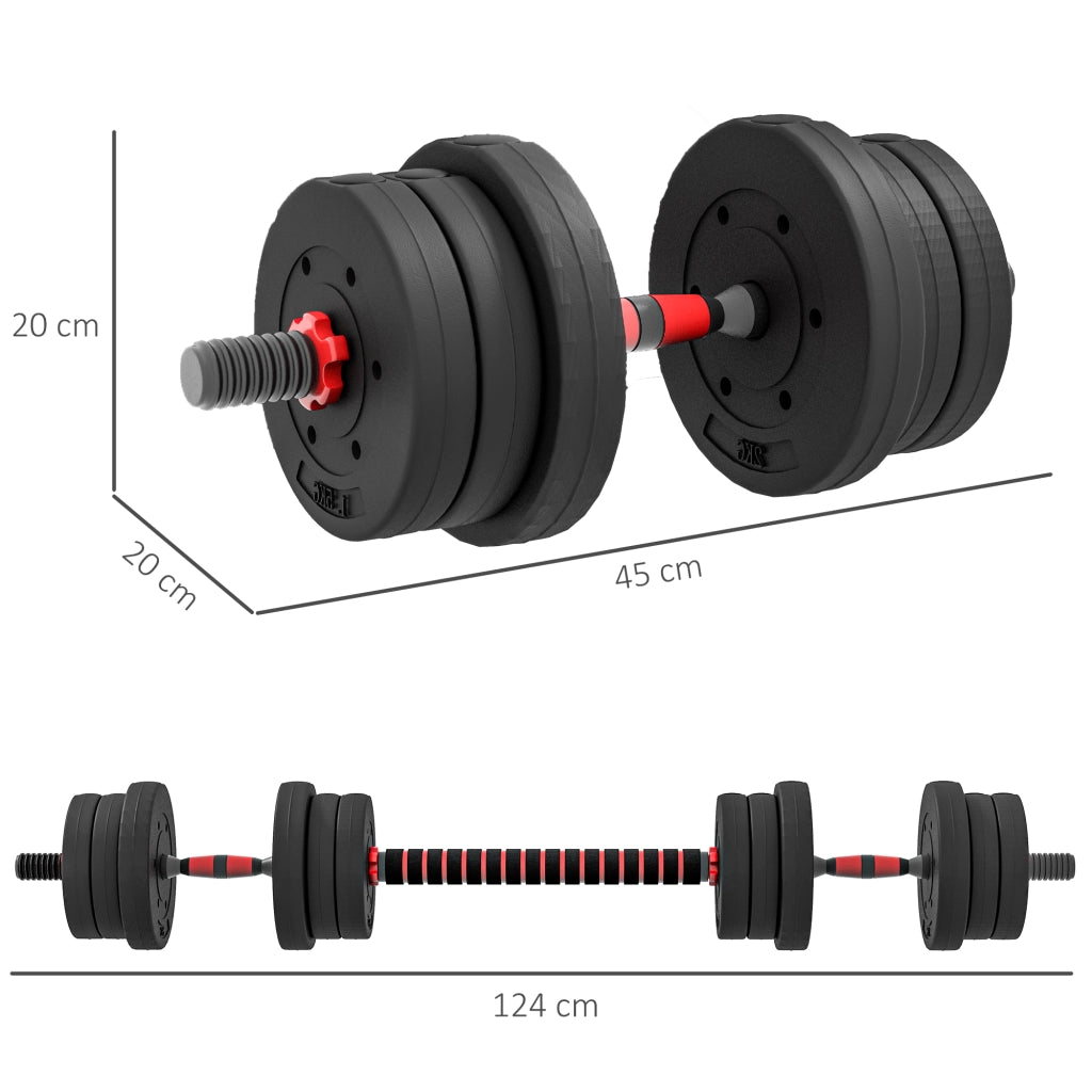 Set Hantel 2 in 1 20 kg ¨C Minimal ¨C Nero