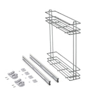 Portaposate Optima Vertex/Concept, profondità 500 mm, spessore 16 mm, modulo 800 mm, Tecnoplastica, Grigio antracite